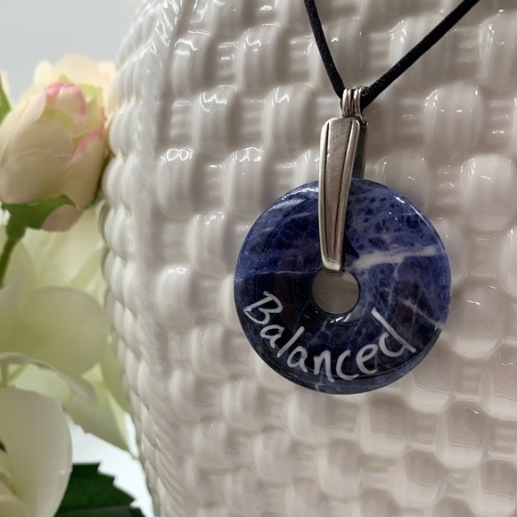 CUSTOM WORD INTENTGEMS PI STONE PENDANT NECKLACE - Picture 4 of 6